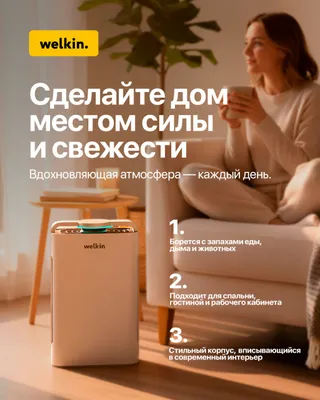 Очиститель воздуха 2в1 Welkin гарантия скидка 1