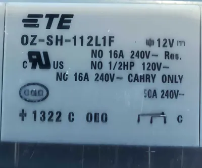 OZ-SH-112L1F relesi, 12V; 16A, 240V 1