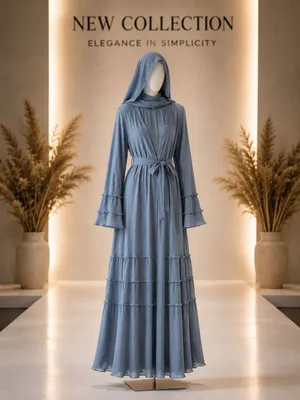 bejirim oddiy uslubda ishlangan abaya