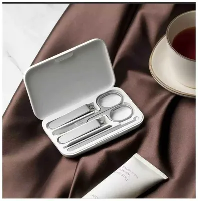Xiaomi Mijia MJZJD002QW manikyur to‘plami — 5 ta buyum, oq