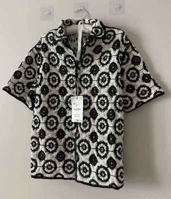 Вязаная рубашка Zara 1