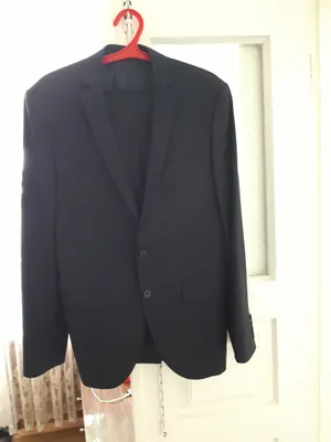 To‘q ko‘k rangli import erkaklar klassik shimli kostyumi 1