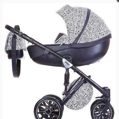 Коляска Anex Sport 2 в 1, цвет чёрно-белая абстракция 1