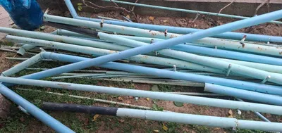 Ishlatilgan metall quvurlar d56 va armatura d20. 1