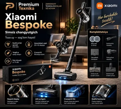 Беспроводной пылесос Xiaomi Dreame Vacuum Cleaner R10 Pro Aqua