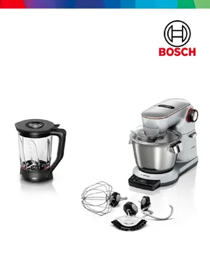 Кухонная машина Series 8 OptiMUM, 1500 Вт, большая чаша из нержавеющей стали 5,5 л, серебристого цвета — Bosch MUM9YX5S12
