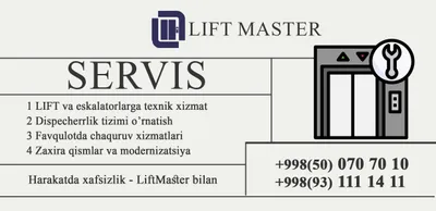 Lift Master.uz — ваше надежное решение!