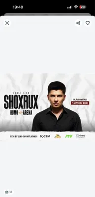 Shoxrux konsert bilet