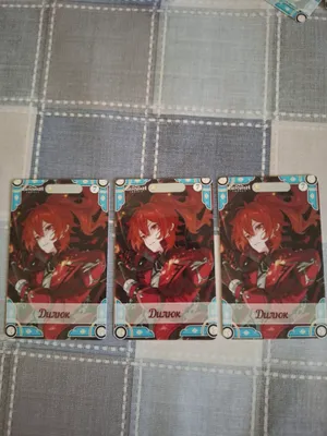 Genshin Impact kolleksiya kartochkalari 1