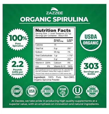 Spirulina organic 3