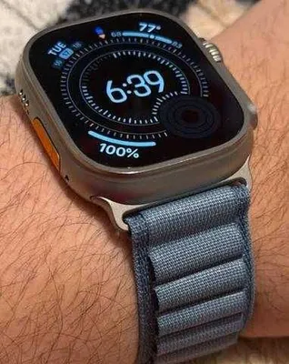 Apple iWatch Ultra 3 Titanium Light Blue Alpine Loop + Titanium Band 1