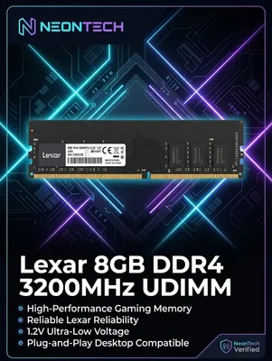 Lexar 8GB DDR4 3200MHz UDIMM (statsionar kompyuterlar uchun)