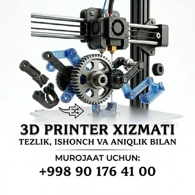 3D Printer xizmatlari/ 3d noyob detallar /3д печать 1