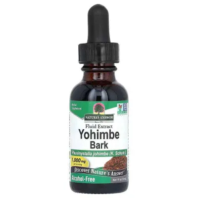 Nature's Answer Yohimbe Bark, yohimbe po‘stlog‘i, 1000 mg, 30 ml 1