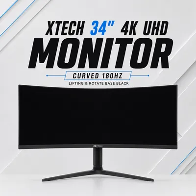 Монитор XTECH 34'' 4K UHD 165Hz (изогнутый), белый 1