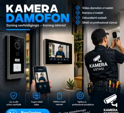 Ustanovka kamera/ Установка камер/ Kamera sozlash