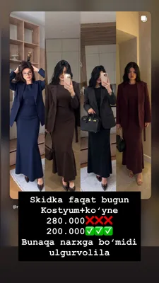 Skidka kostyum+yengi uzun kõynegi bõladi 1
