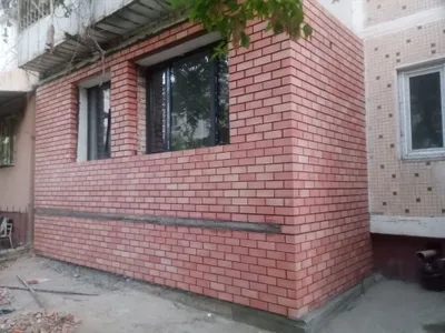 Кладка балкона, облицовка балкона кирпичом 1