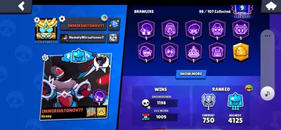 Продаётся отличный честный аккаунт Brawl Stars