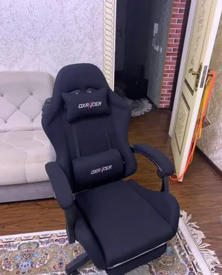 Кресло Dxracer черная , материал не кожа!