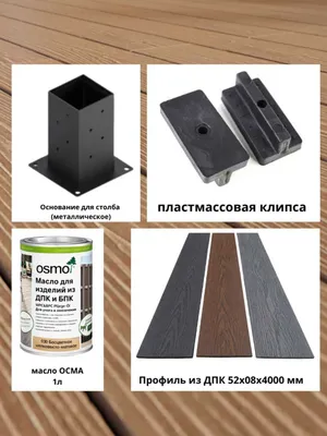 Аксессуары для ДПК, террасных досок и фасадов 1