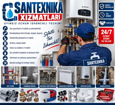 Сантехник услуги 24/7 santexnik xizmati Toshkent usta