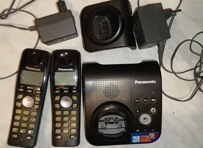 Ikki trubkali Panasoniс telefoni, ishlatilgan