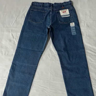Wrangler Rustler Men Relaxed Fit Straight Heavyweight Denim 38x32 1