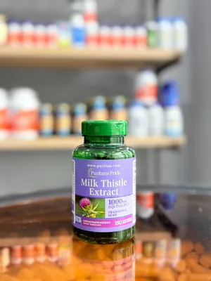 Puritan's Pride Milk Thistle Extract, 1000 mg, 180 ta yumshoq kapsula