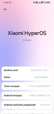 Redmi note14pro sotiladi telefon zoʻr 1