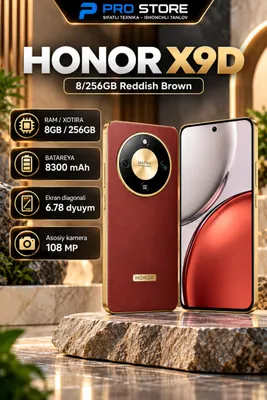 Смартфон Honor X 9D 8/256 ГБ, Reddish Brown 1