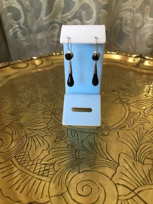 Винтажные серьги серебро 1