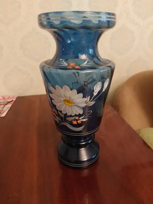 Ko‘k shisha vaza 1