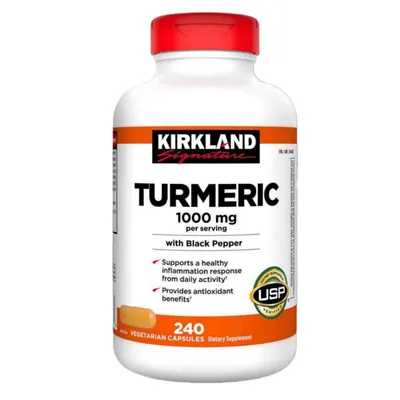KURKUMA Kirkland Signature TURMERIC 1000 mg 320 ta vegan kapsula