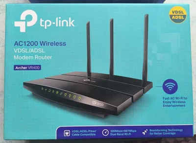 TP Link Archer VR400 AC1200 Wireless VDSL/ADSL Modem Router