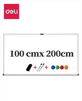 100×200 sm oq, magnitli-markerli, lak qoplamali doska, 7820 Deli 1