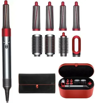 Стайлер Dyson HS01 Airwrap Complete nikel/red , CN c дорожным чехлом. 1