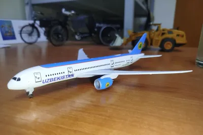 Модель Boeing 787 с шасси 1