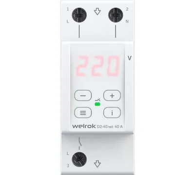 Bir fazali kuchlanish releysi Welrok d2-40 40 amper