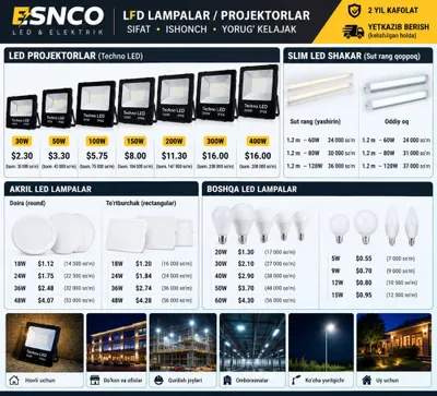 LED projektorlar va lampalar 1