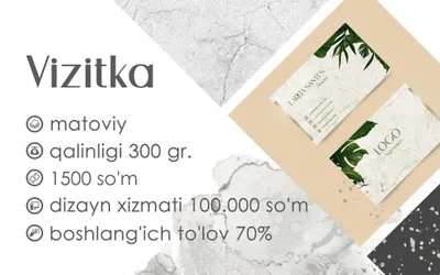 Buyurtma asosida vizitkalar 1