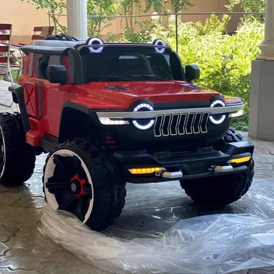 Очень большая детская машинка, мощный электромобиль 4x4 детская машина 1
