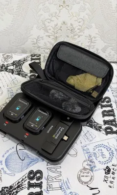 Saramonic Blink 500 с 2 микрофонами и зарядным кейсом Power Bank