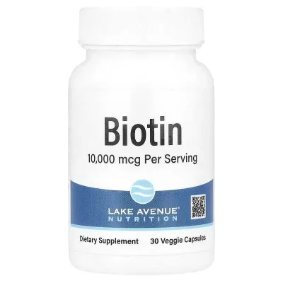 Lake Avenue biotin Биотин 10000 мкг 30 растительных капсул 1