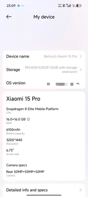 Xiaomi 15 Pro 16/512 1