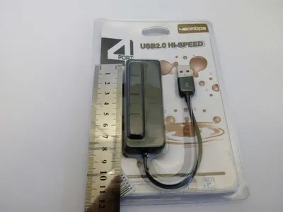 USB-хаб 4 порта USB 2.0 с выключателем 1
