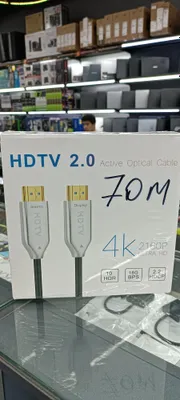 Chegirma! Yetkazib berish! HDMI kabel 70 metr / 4K optik, original, aktiv 1