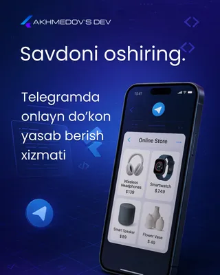 IT xizmatlar. Telegram bot, sayt va mobil ilovalar 1