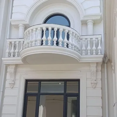 Балясины из бетона и травертина, бетонные ограждения 1