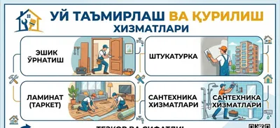 Установка дверей, штукатурка, укладка ламината (таркет), сантехнические услуги